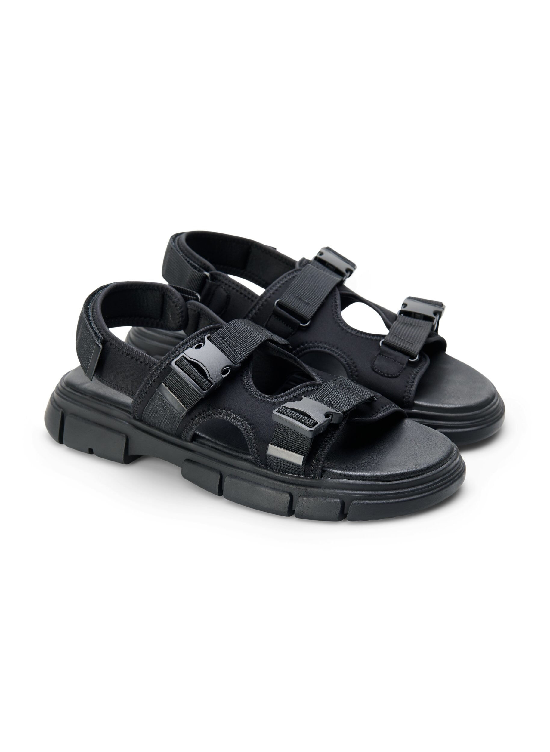 Zizzifashion Wide fit sandal, Black, Packshot image number 3
