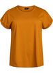 Short-sleeved cotton blend t-shirt, Orange, Packshot image number 0