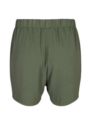 Shorts with pockets and elastic waistband, Thyme, Packshot image number 1