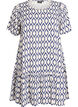 Dress in viscose with cutline, Blue, Packshot image number 0