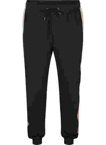 Sweatpants with track details