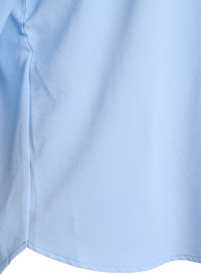 Loose shirt with a v-neck and 3/4 sleeves, Light Blue, Packshot image number 3