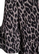 Short A-line dress with leopard print, Dark Grey, Packshot image number 3