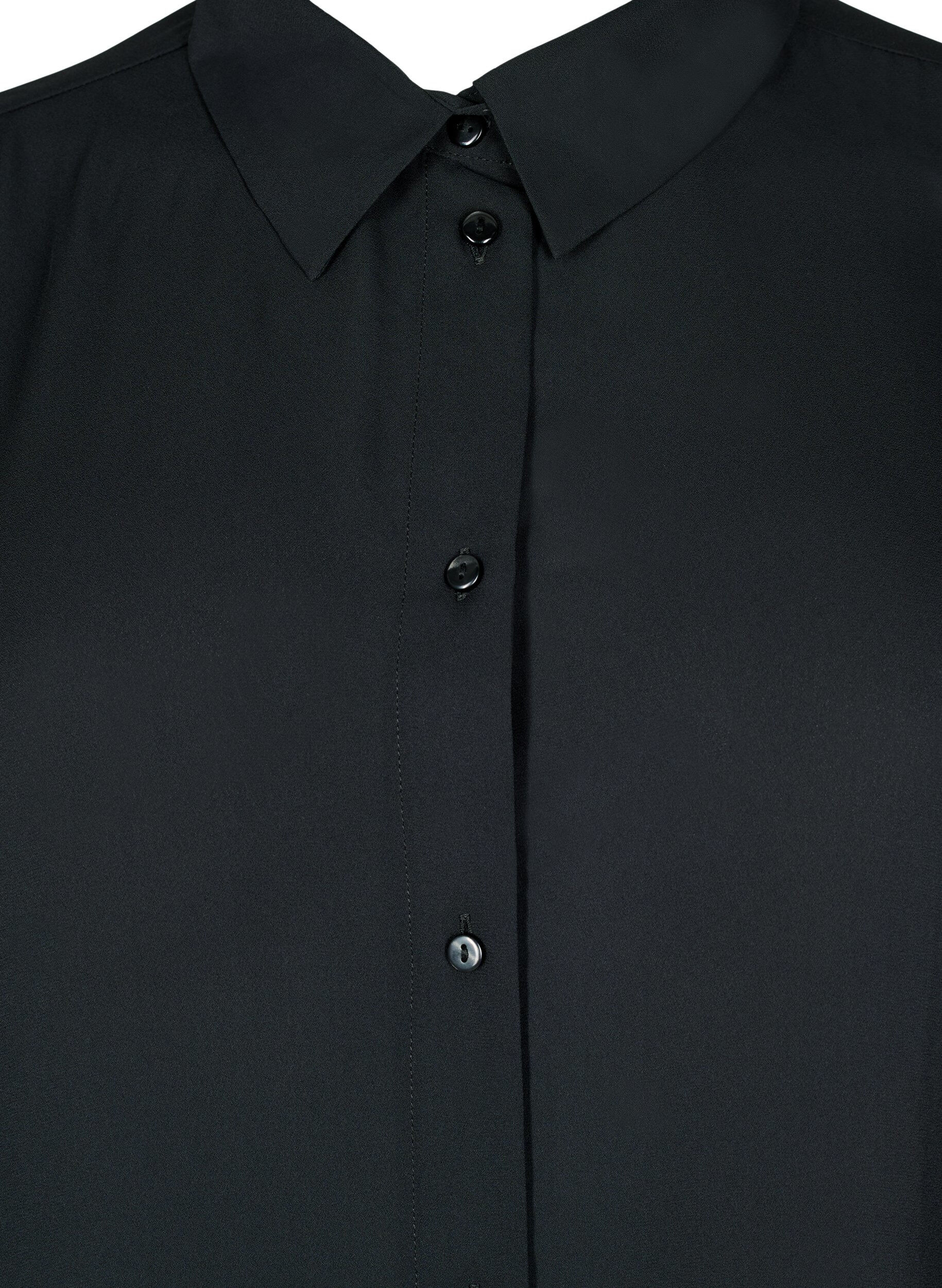 Zizzifashion Classic shirt with long sleeves, Black, Packshot image number 2