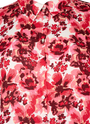 Long shirt with all-over print, Pink AOP Flower, Packshot image number 2