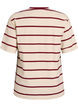 T-shirt with stripes and leopard detail, Beige, Packshot image number 1