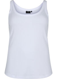 Ribbed tank top in cotton