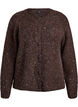 Knitted cardigan with sequins, Brown, Packshot image number 0