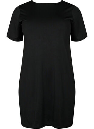 Reversible dress with string detail, Black, Packshot image number 3
