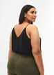 V-neck strap top, Black, Model image number 1