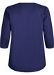 Sports top with 3/4 sleeves, Blue, Packshot image number 1