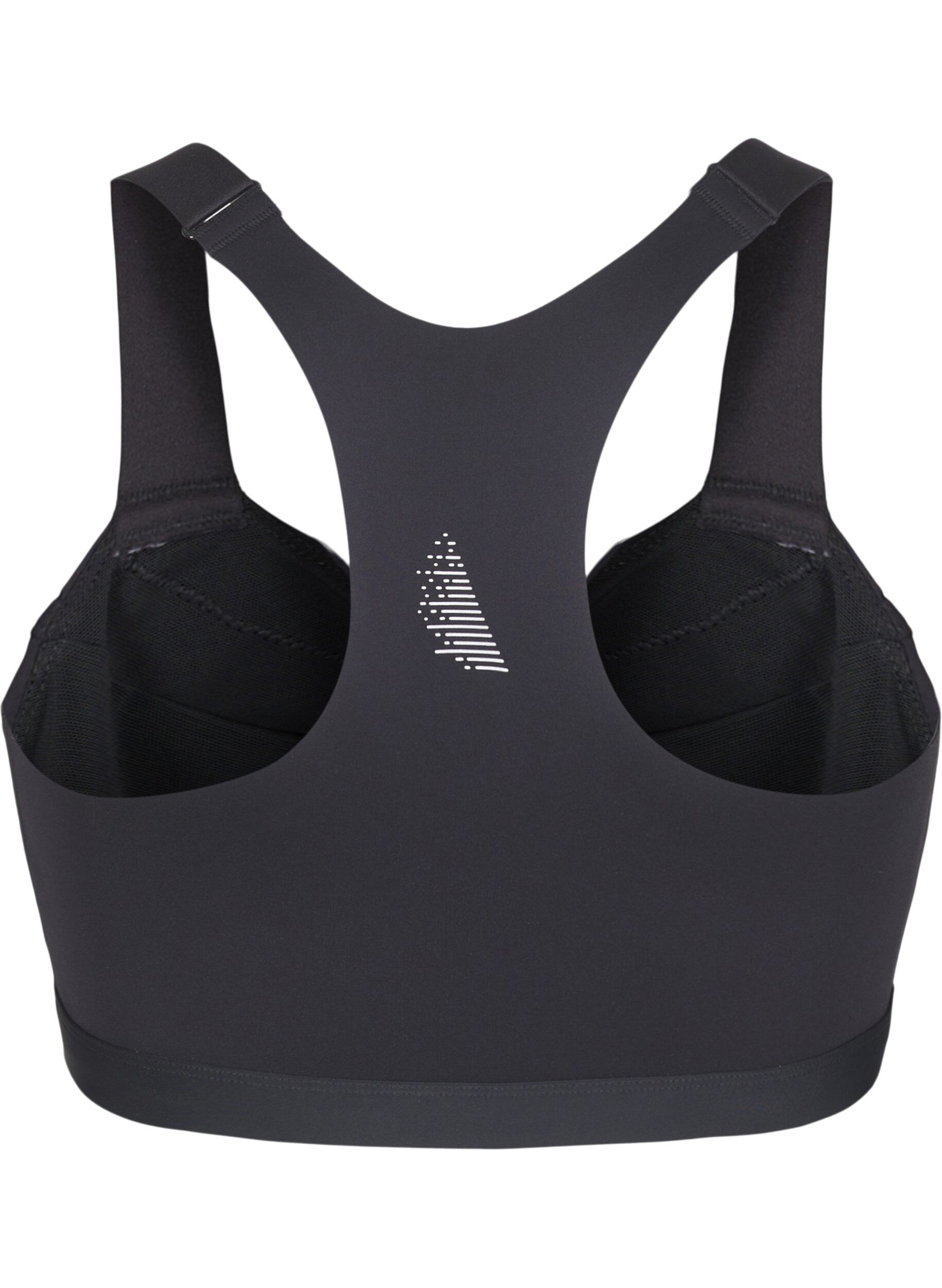 ZizzifashionSports bra with a front closure and high support, Black, Packshot image number 1
