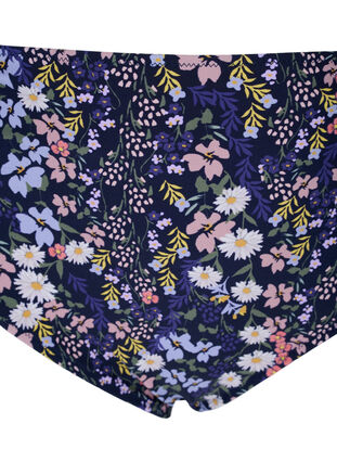 Printed high-waisted bikini bottom, Ditsy Flower, Packshot image number 2