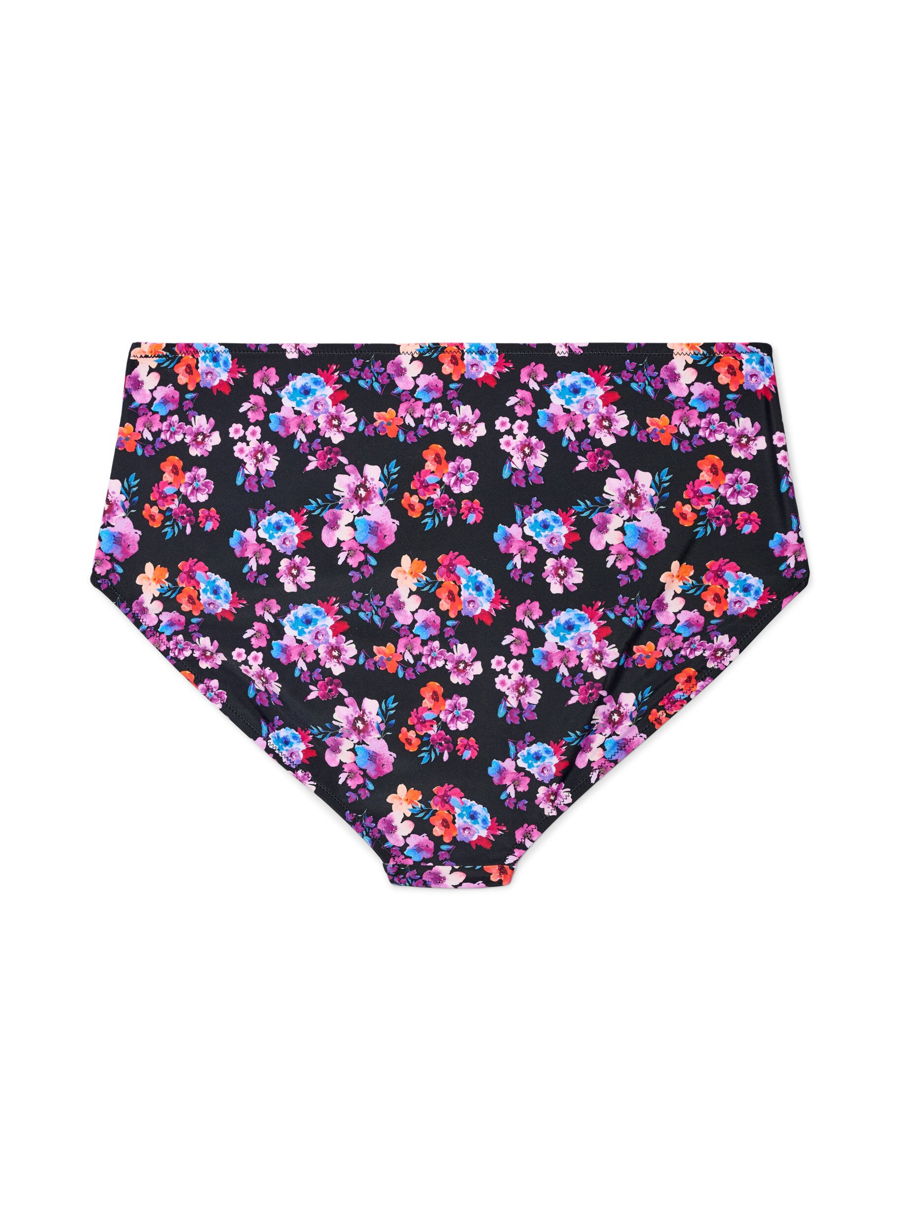 ZizzifashionHigh-waisted patterned bikini bottoms, Purple, Packshot image number 1
