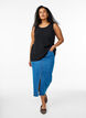 Sleeveless top with texture, Black, Model image number 1