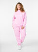 High-waisted sweatpants, Pink, Model image number 0