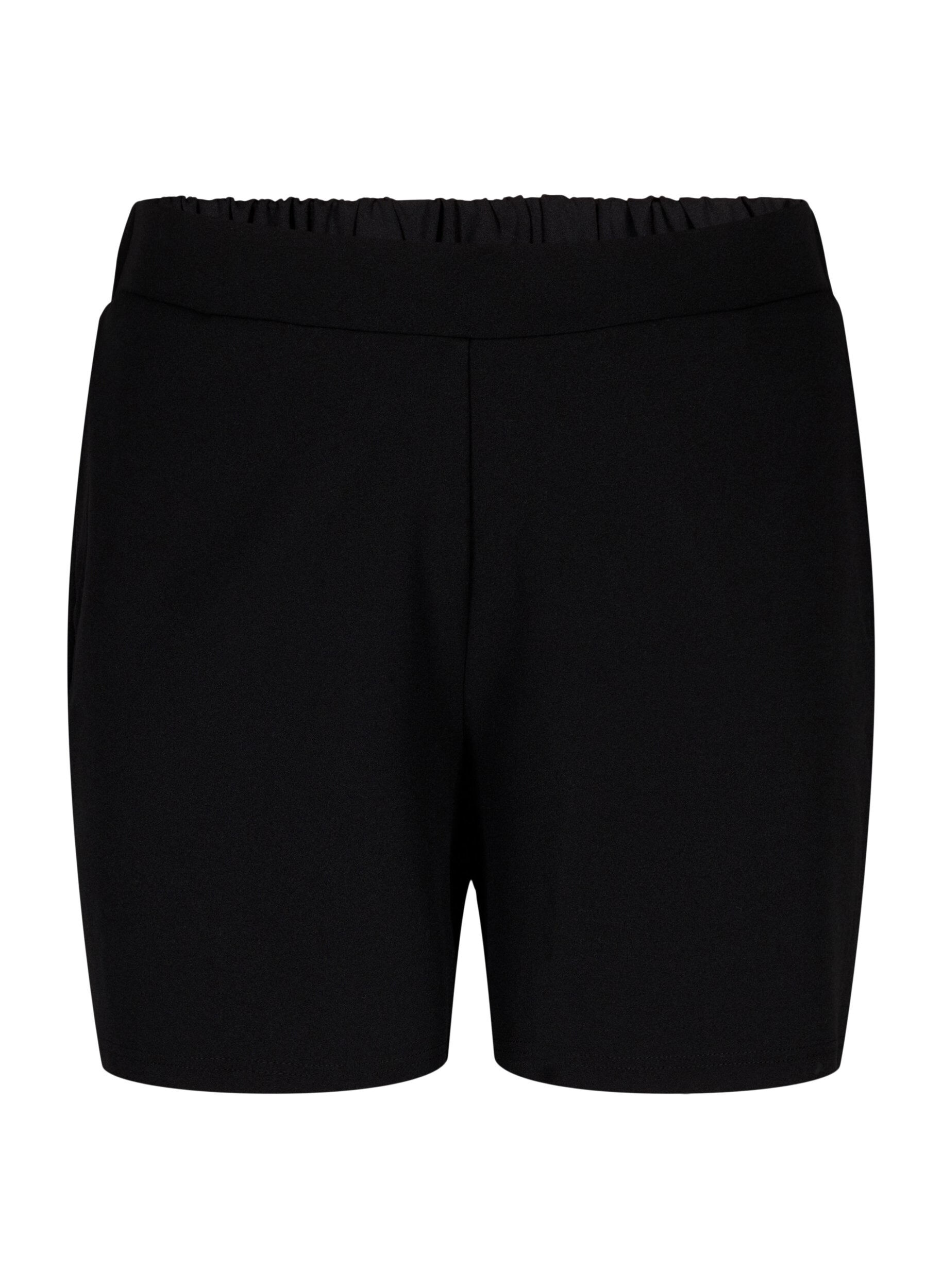 Zizzifashion FLASH - Loose shorts with pockets, Black, Packshot image number 0