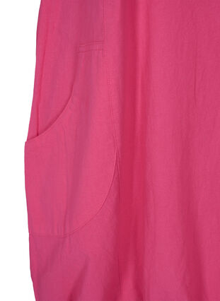 Short sleeve cotton dress, Beetroot Purple, Packshot image number 3