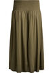 FLASH - Viscose maxi skirt with smocking, Green, Packshot image number 1