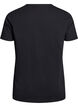 Christmas t-shirt in organic cotton, Black, Packshot image number 1