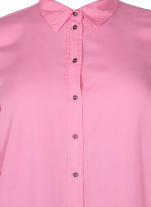 	 Long shirt with 3/4 sleeves in lyocell (TENCEL™), Rosebloom, Packshot image number 2
