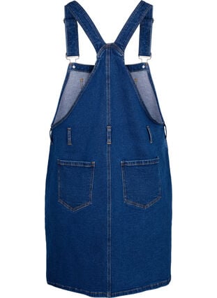 Overalls dress in denim - Blue - Sz. 40-64 - Zizzifashion Overalls dress in denim - Blue - Sz. 40-64 - Zizzifashion