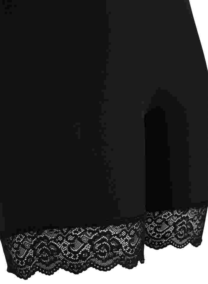 Light shapewear shorts with lace trim, Black, Packshot image number 3