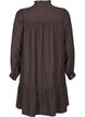 Short dress with ruffle collar, Seal Brown, Packshot image number 1