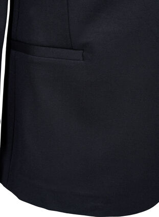 Simple blazer with button closure, Black, Packshot image number 3