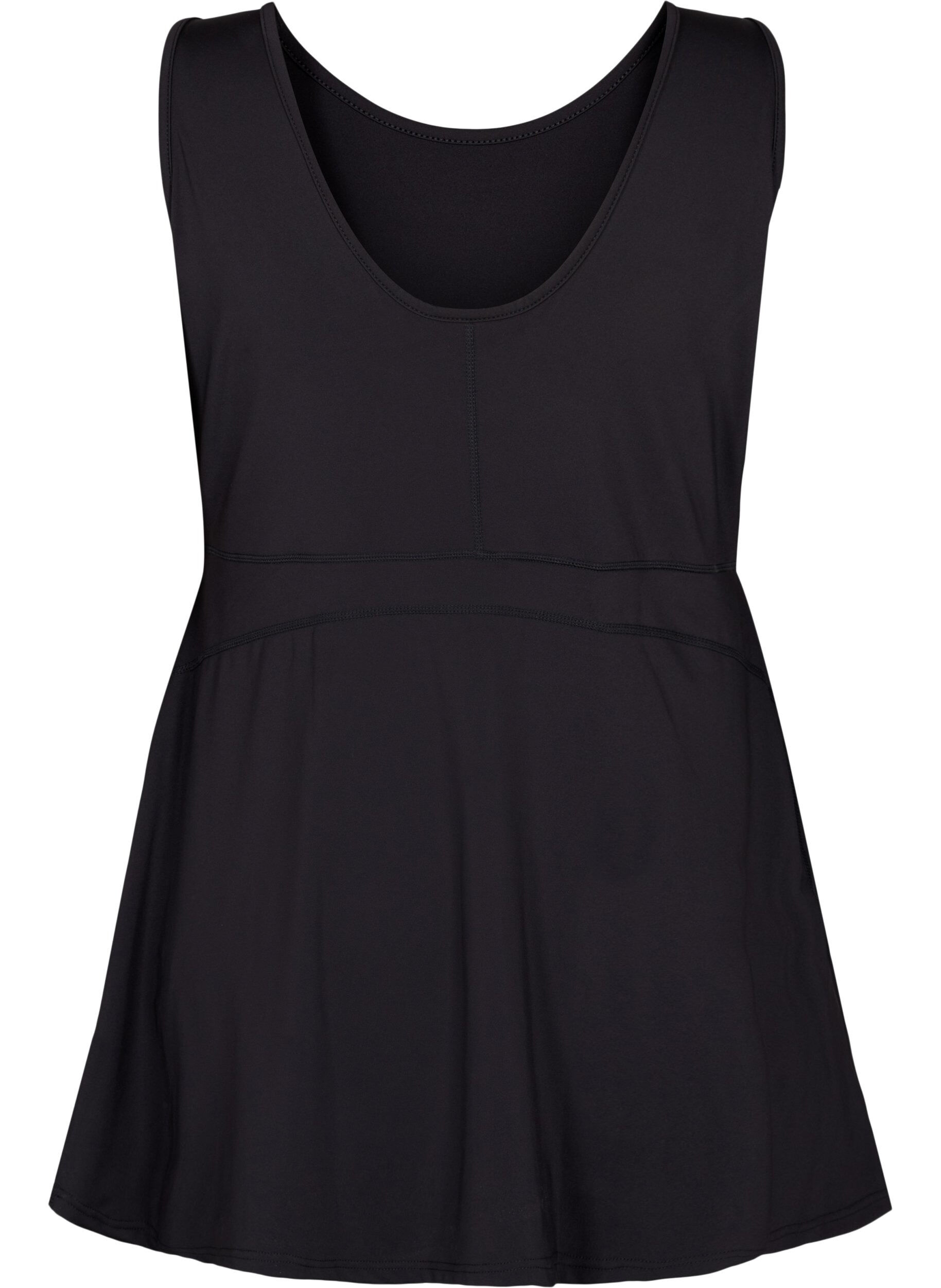 Zizzifashion Padel dress with inner shorts, Black, Packshot image number 1
