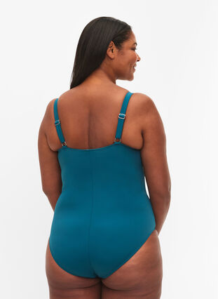 Quilted swimsuit with drapes, Spruced-up, Model image number 1