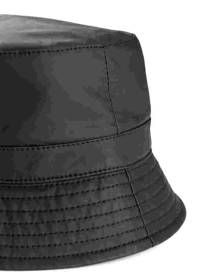 Solid-coloured rain hat, Black, Packshot image number 1