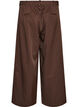 Pinstripe trousers with rhinestones and wide legs, Brown, Packshot image number 1