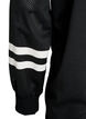 Sporty mesh top with text print, Black, Packshot image number 3