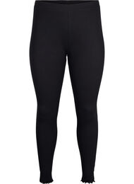 Tight fit ribbed trousers, Black, Packshot