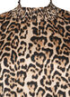 Smocked leopard print blouse, Brown, Packshot image number 2