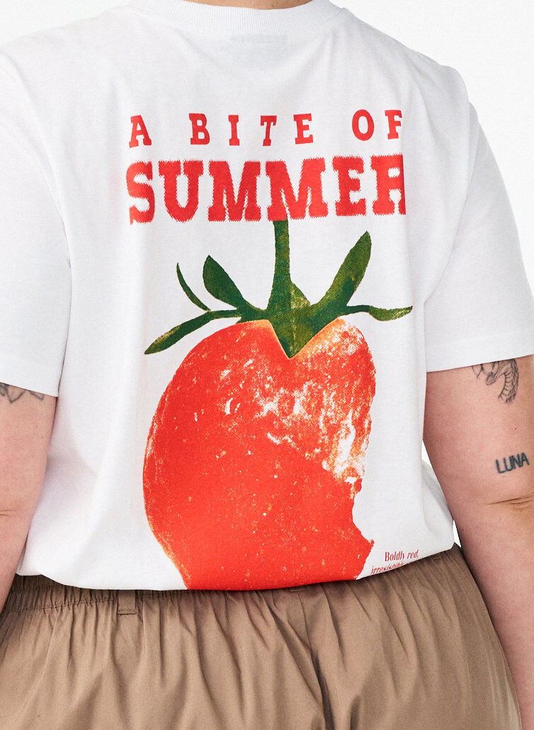 ZizzifashionCotton T-shirt with print, White, Model image number 3