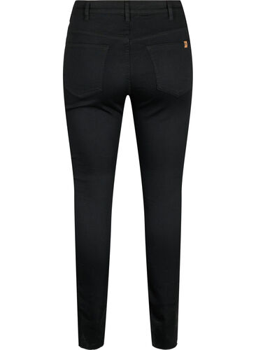 High-waisted Amy jeans with buttons, Black, Packshot image number 1