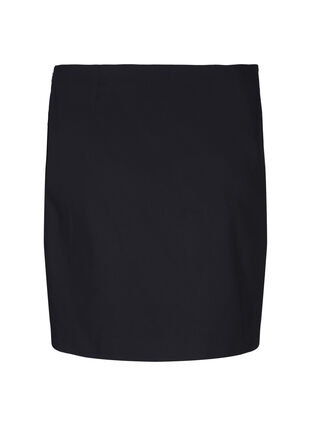 Short skirt with slit, Black, Packshot image number 1
