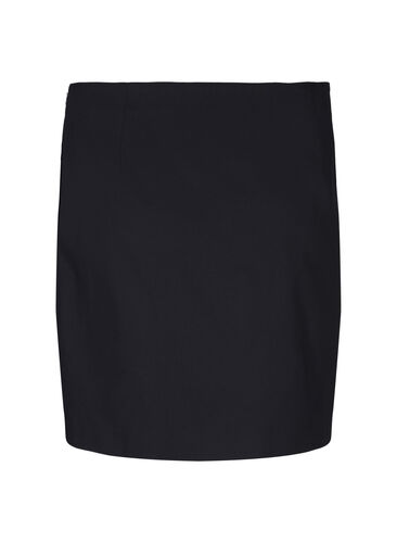 Short skirt with slit, Black, Packshot image number 1