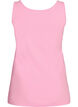 Solid color basic top in cotton, Pink, Packshot image number 1