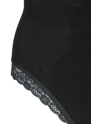 Shapewear bodystocking with laces, Black, Packshot image number 3