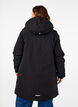 Practical winter jacket with hood and pockets, Black, Model image number 2