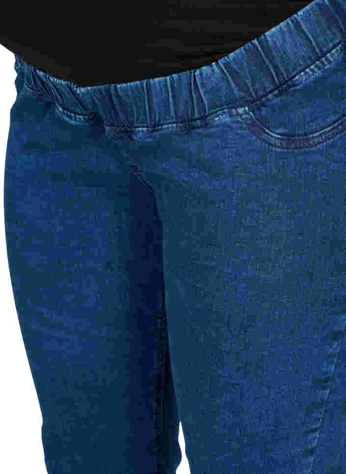 Maternity jeggings with back pockets, Dark blue, Packshot image number 2