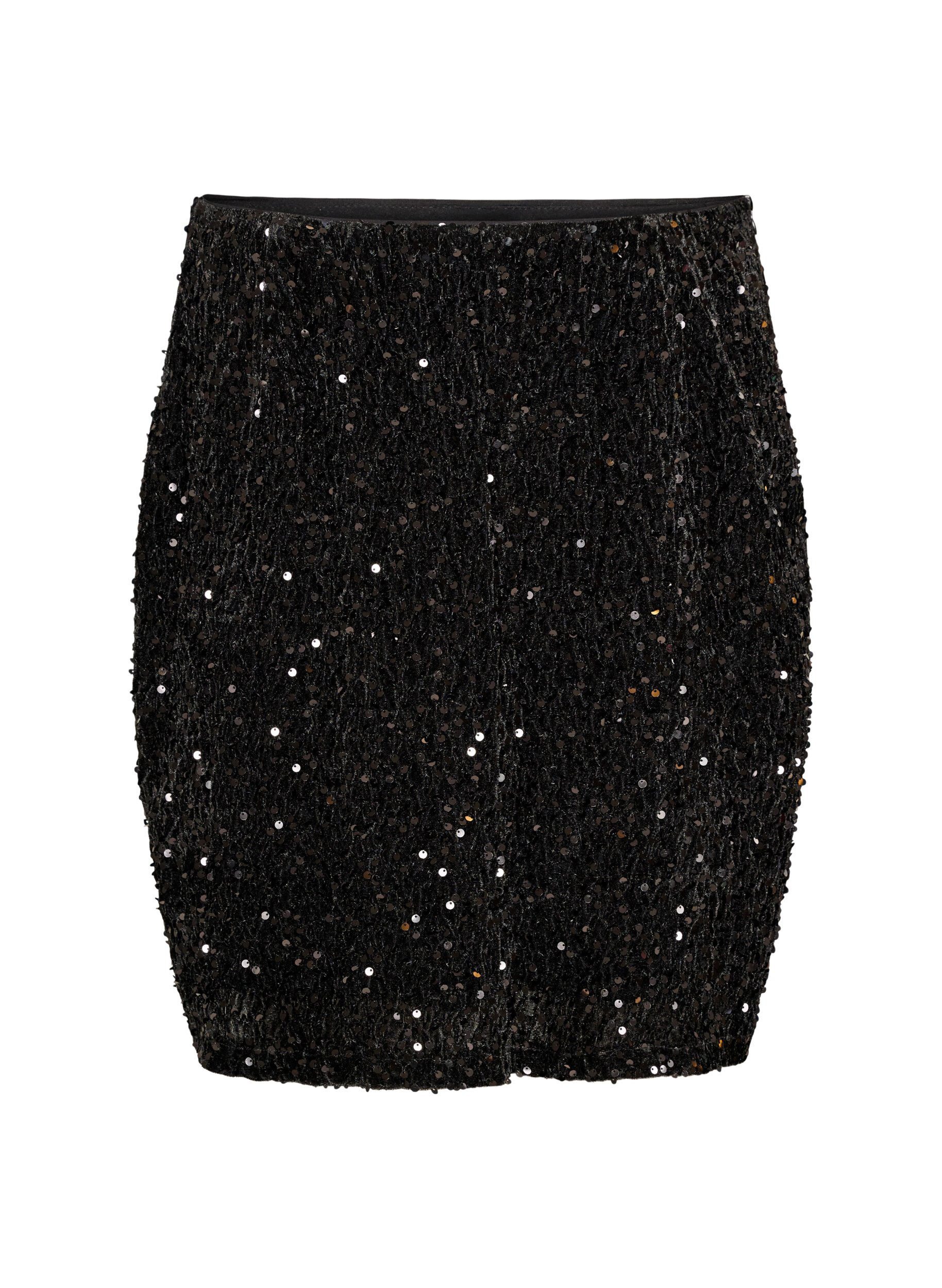 Short sequin skirt