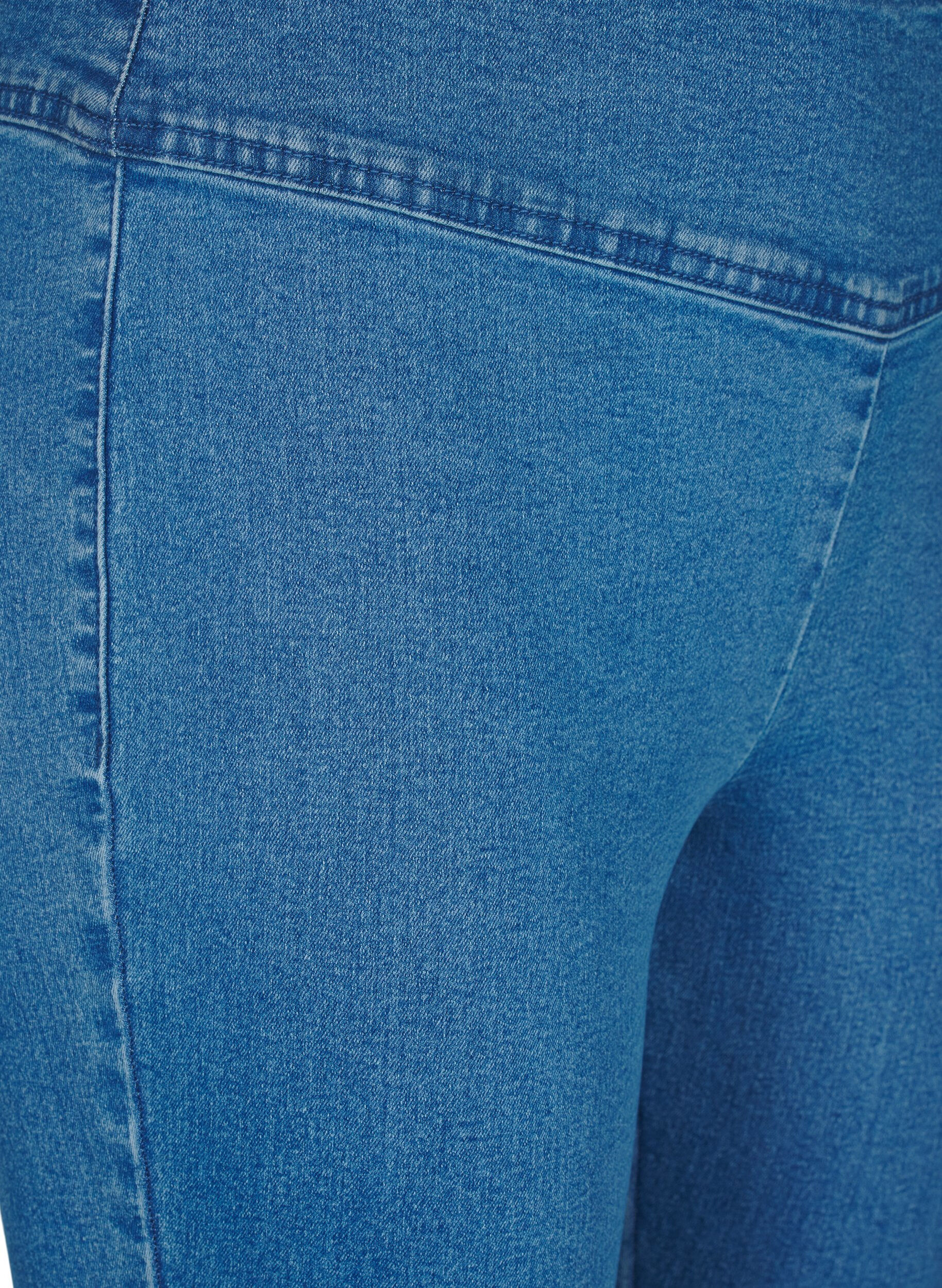 ZizzifashionStretchy jeggings with a high waist, Light Blue, Packshot image number 2