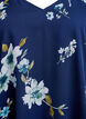 Chiffon blouse with floral print and long sleeves, Blue, Packshot image number 2