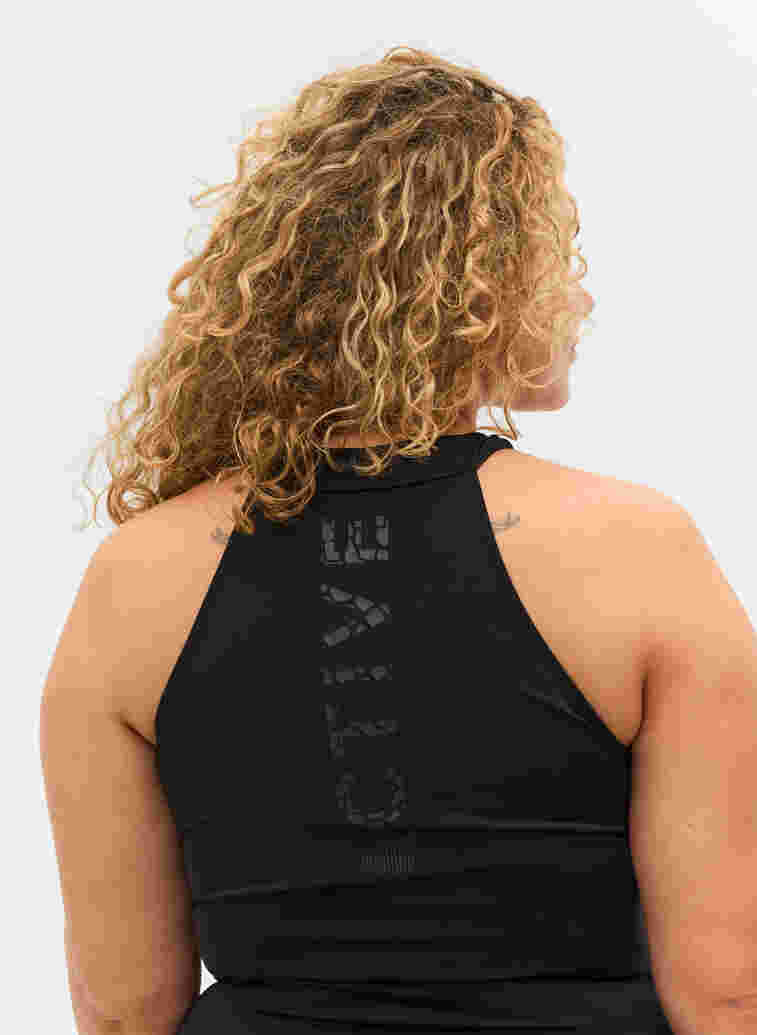 Swimsuit with zip, Black, Model image number 2