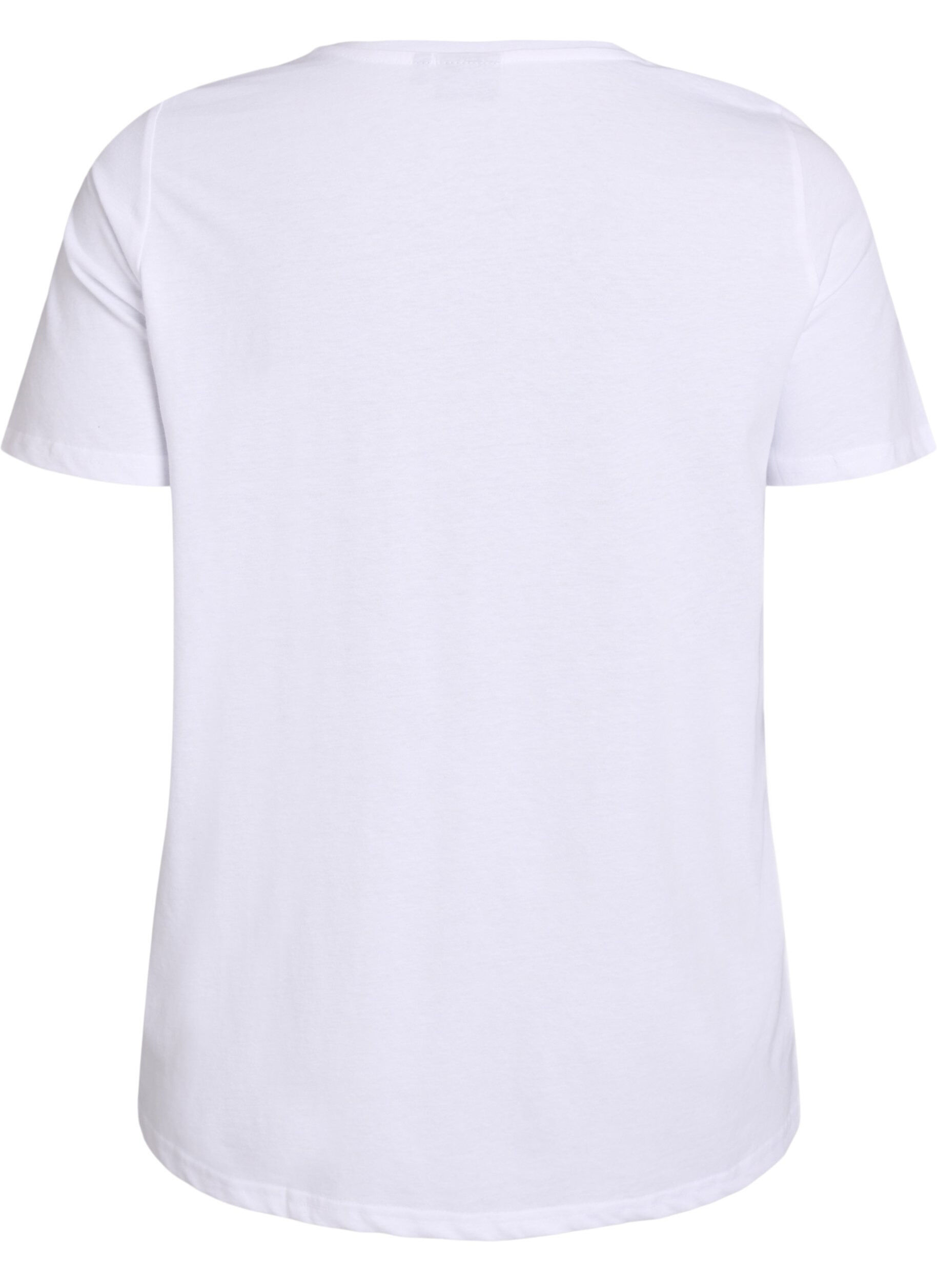 ZizzifashionT-shirt with motif, White, Packshot image number 1