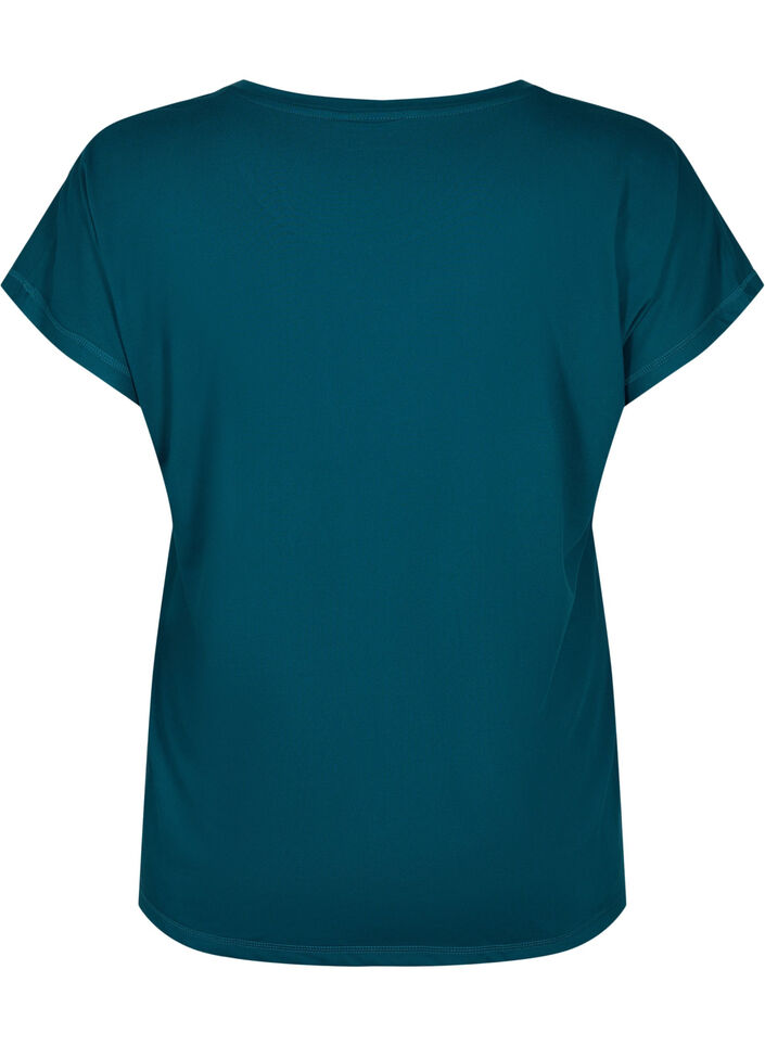 Short sleeved workout t-shirt, Green, Packshot image number 1